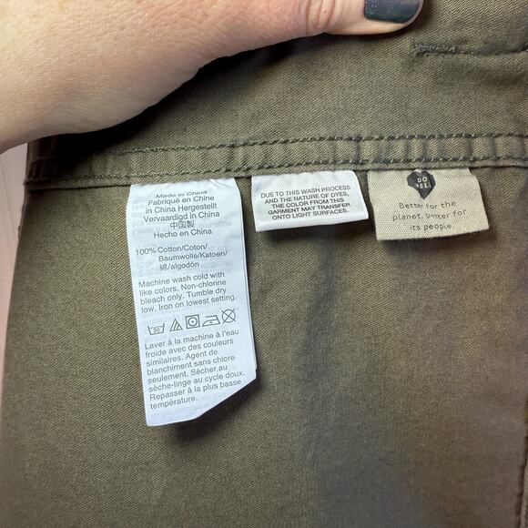 Madewell Field Coat Women's Small Army Green Zip Up Surplus Fall Utility Jacket - Picture 4 of 4